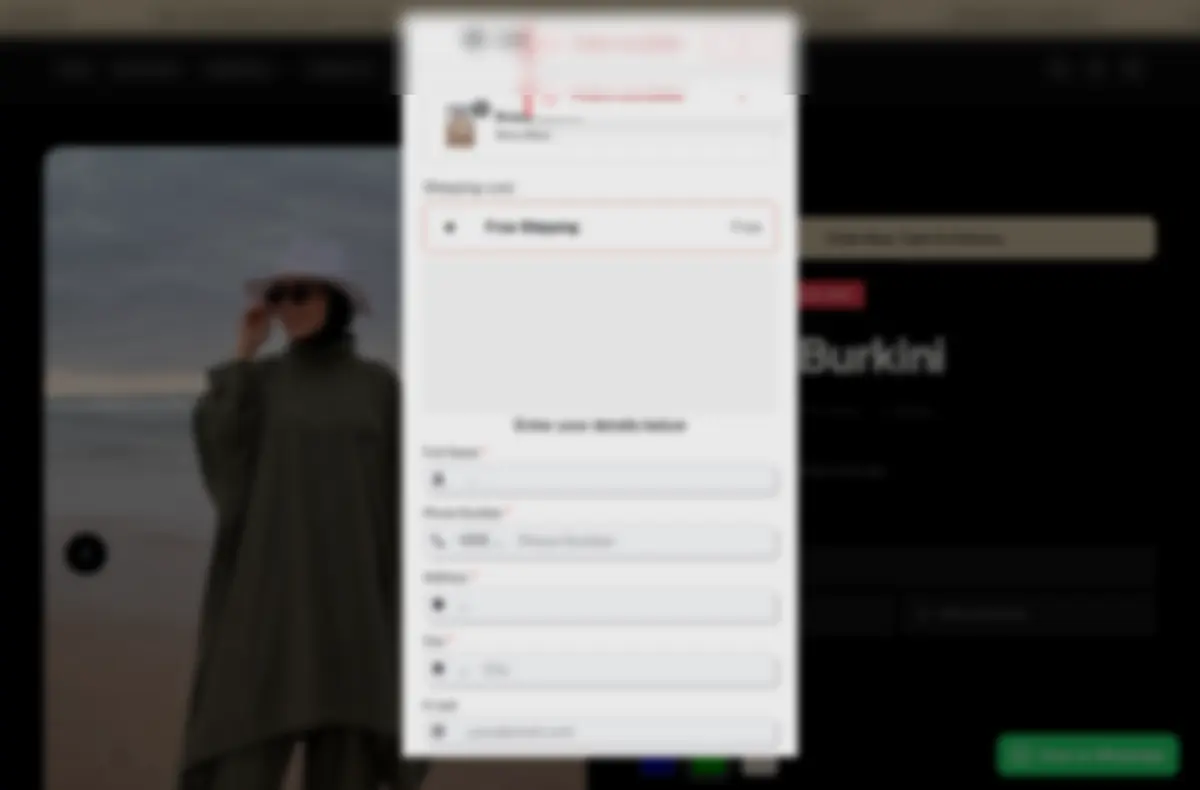 Interface anonymisée de paiement e-commerce